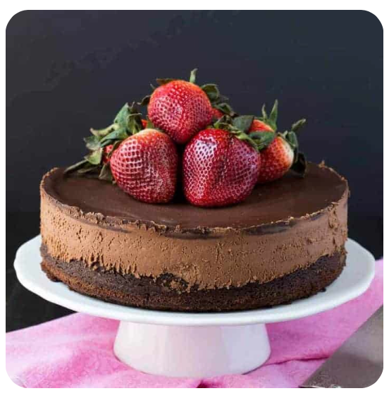 Dark Chocolate Mousse Cake